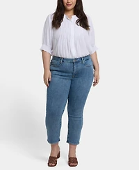 Nydj Plus Marilyn Straight Ankle Jeans