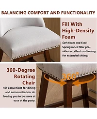 Rainsken Swivel Bar Stools Set of 2