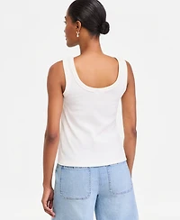On 34th Women's Scoop-Neck Floral Crochet Tank Top, Macy's Exclusive