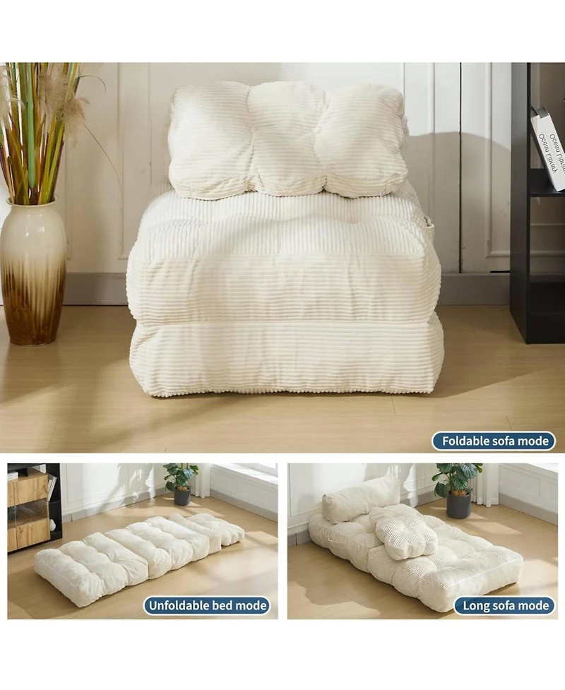 gaomon Folding Sofa Bed,Convertible Sleeper Chair with Pillow