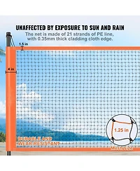 Mecale Volleyball and Badminton Combo Set with Adjustable Net and Carry Bag