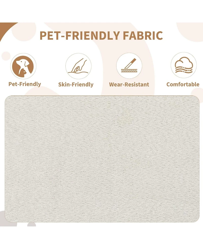 gaomon Upholstered Dining Chairs Set of 2,Modern Boucle Dining Room Chairs with Ergonomic Curved Back,Comfortable Kitchen Chairs with Rubber Wood