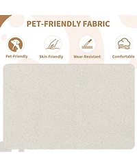 gaomon Upholstered Dining Chairs Set of 2,Modern Boucle Dining Room Chairs with Ergonomic Curved Back,Comfortable Kitchen Chairs with Rubber Wood