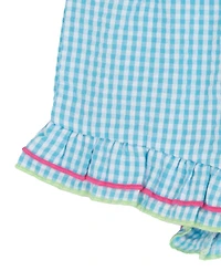 Rare Editions Baby Girls' Sleeveless Top and Elastic Waistband Shorts, 2-Piece Set