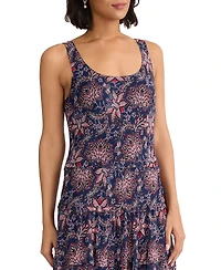 Jones New York Women's Sleeveless Scoop Neck Polyester Maxi Dress
