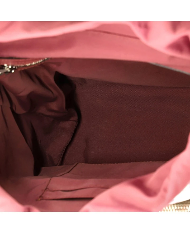 Pre-Owned Gucci Small Buckle Backpack Blooms Print Gg Coated Canvas