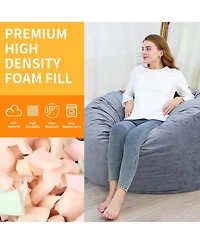 gaomon 48" Giant Bean Bag Chair, Memory Foam, Plush Velvet
