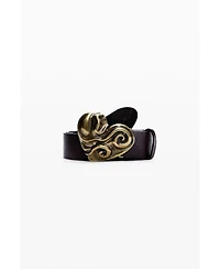 Desigual Women's Leather Heart Belt