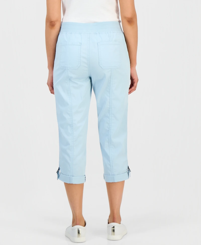 Style & Co Petite D-Ring Capri Pants, Exclusively at Macy's