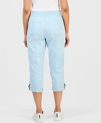 Style & Co Petite D-Ring Capri Pants, Exclusively at Macy's