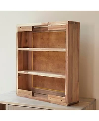 Tikamoon Lila solid acacia wood mirror bathroom cabinet