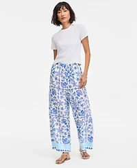 On 34th Women's Serene Shores Wide-Leg Pull-On Pants, Macy's Exclusive