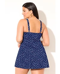 Swimsuits for All Women's Squareneck Swimdress