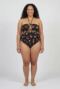 Swimsuits for All Women's Braided Bandeau One Piece Swimsuit