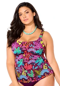Swimsuits for All Women's Flared Tankini Top