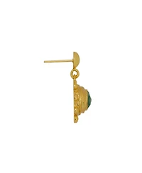 Ottoman Hands Zand Emerald Drop Earrings