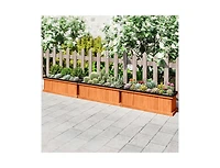 Slickblue Solid Fir Wood Raised Garden Bed with Liner & Drainage