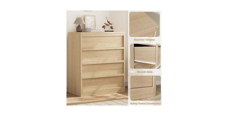 gaomon 4 Drawer Dresser for Bedroom