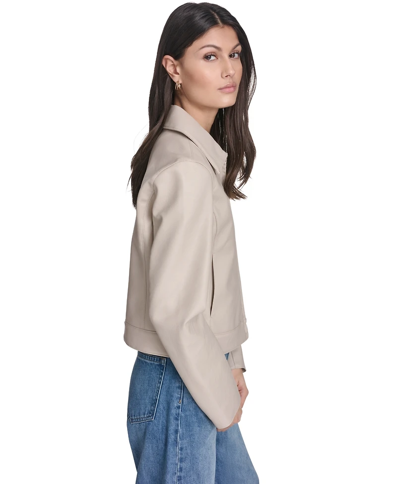 Levi's Women's Faux Leather Laydown Collar Jacket
