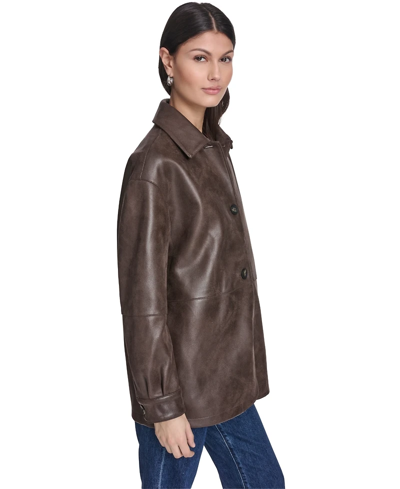 Levi's Women's Relaxed Fit Faux Leather Jacket