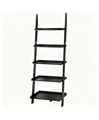 Yigii Ladder Bookshelf Solid Pine Traditional Modern