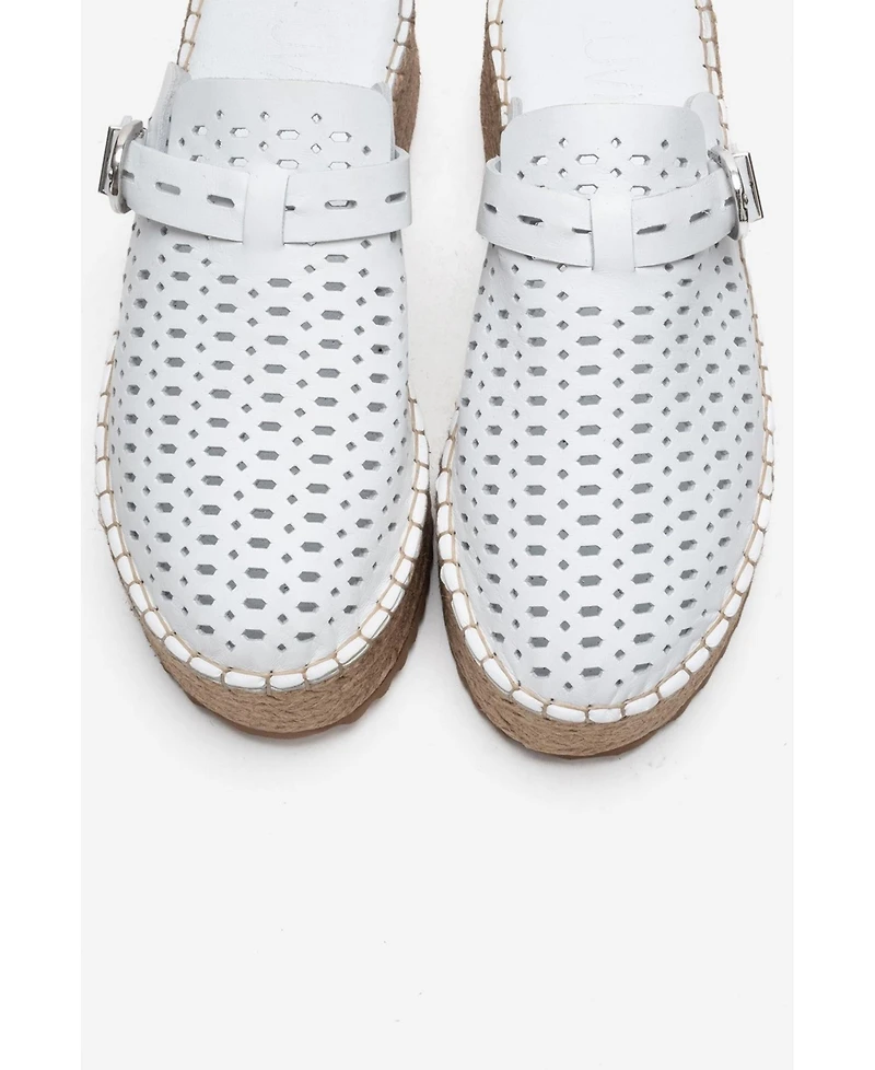 Forever & Always Shoes Women's Louis Leather Platform Sandal