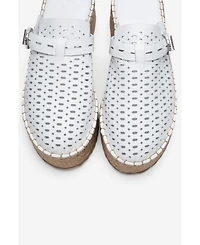 Forever & Always Shoes Women's Louis Leather Platform Sandal