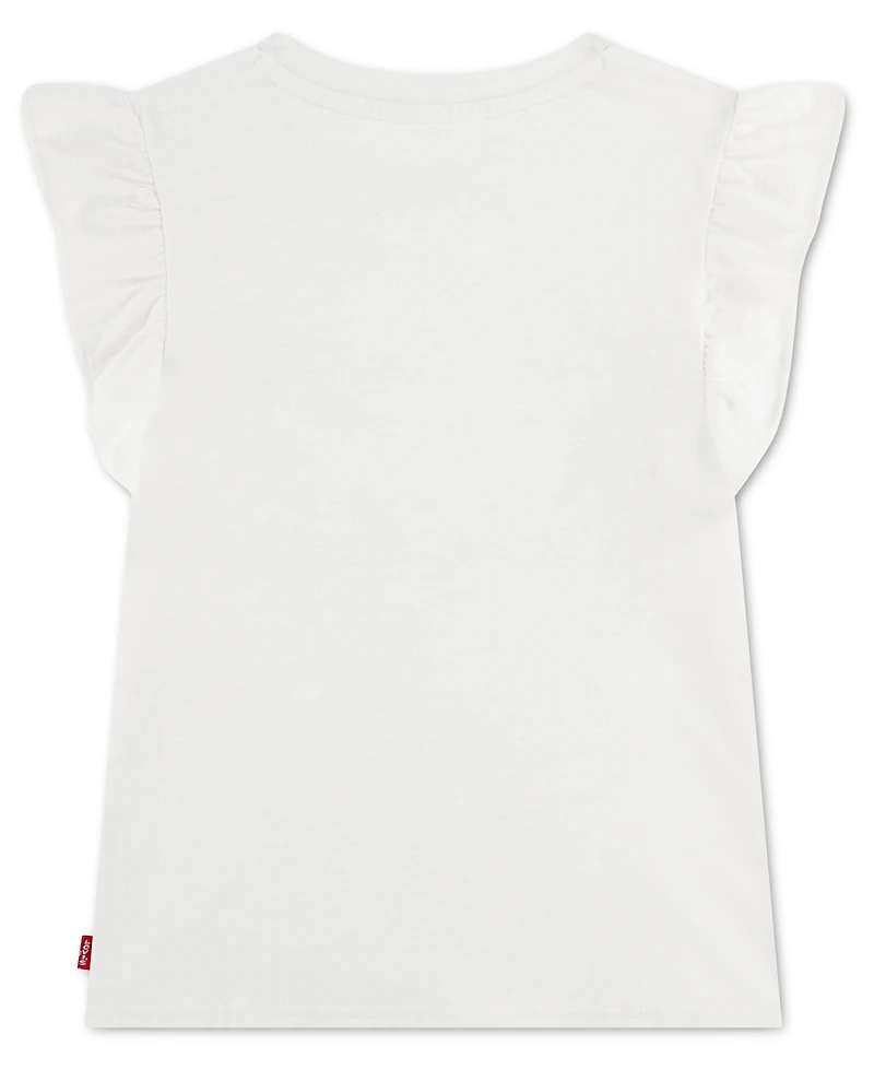 Levi's Girls' 7-16 Coastal Flutter Sleeve Graphic T-Shirt