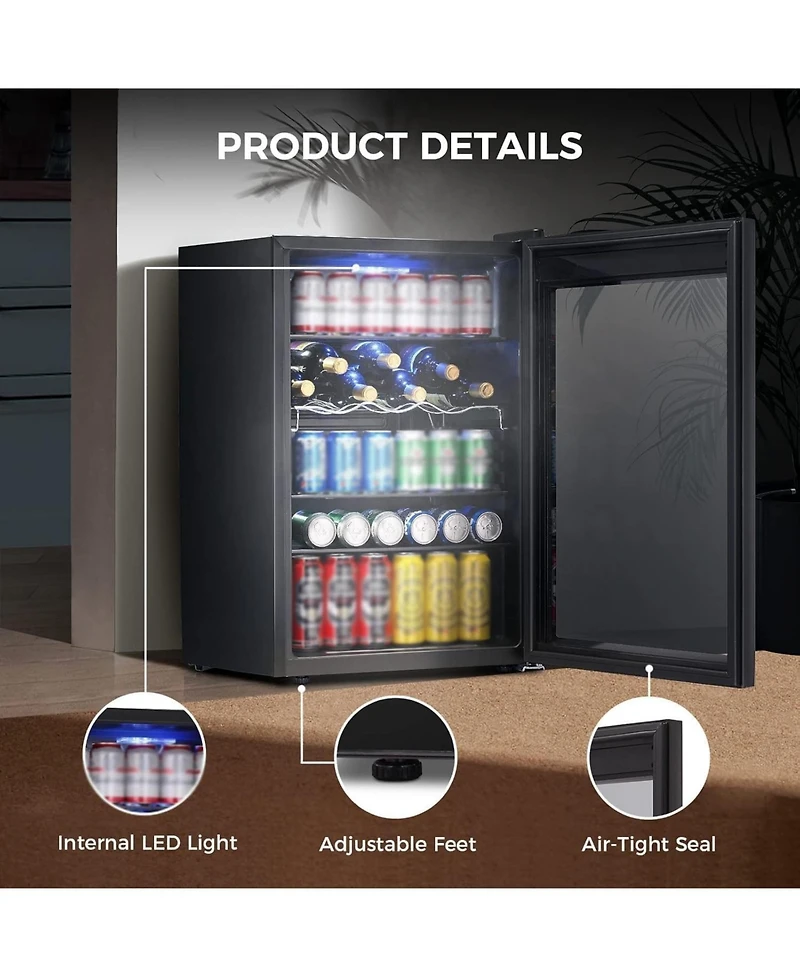Antarctic Star 3.2 Cu. Ft. Beverage & Wine Cooler with Digital Touch Display