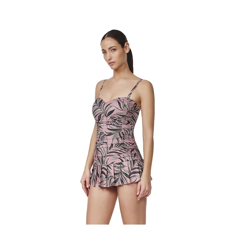 Profile by Gottex Women's La Palm Bandeau Swimdress