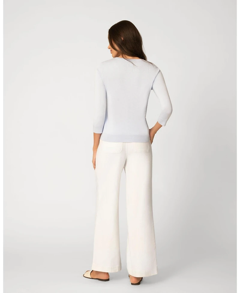 Cable & Gauge Women's Sun Stitch Button Cardigan