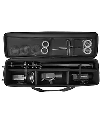 Mecale 51.6 Inch Rolling Studio Equipment Trolley Case with Wheels and Padded Compartments