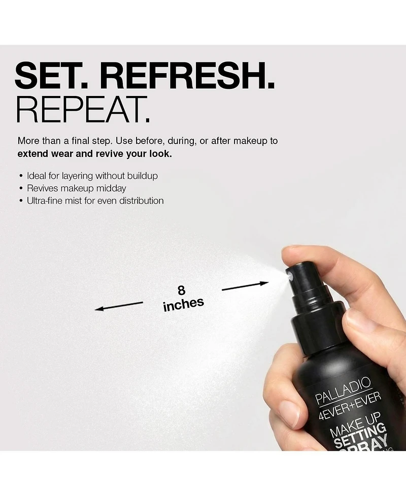Palladio 4 Ever + Ever Makeup Setting Spray - 3.4 oz