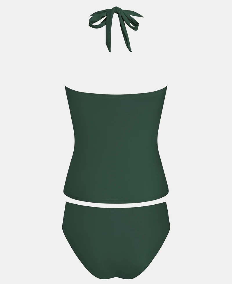 Cupshe Women's V-Neck Adjustable Straps Tankini Set