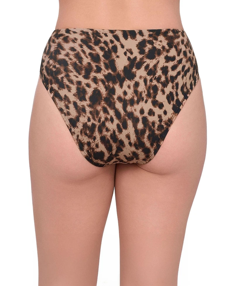 S3 Apparel Women's Smoothing and Sculpting High Leg Rise Swimsuit Bikini Bottoms