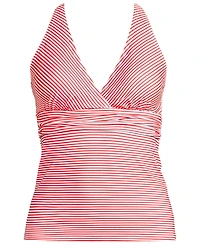Lands' End Women's V-Neck Plunge X Back Tankini Top