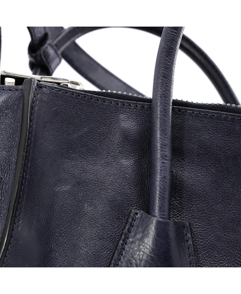 Pre-Owned Prada Medium Twin Pocket Convertible Tote Leather