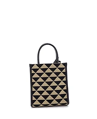 Pre-Owned Prada Mini Symbole Shopper Tote Jacquard