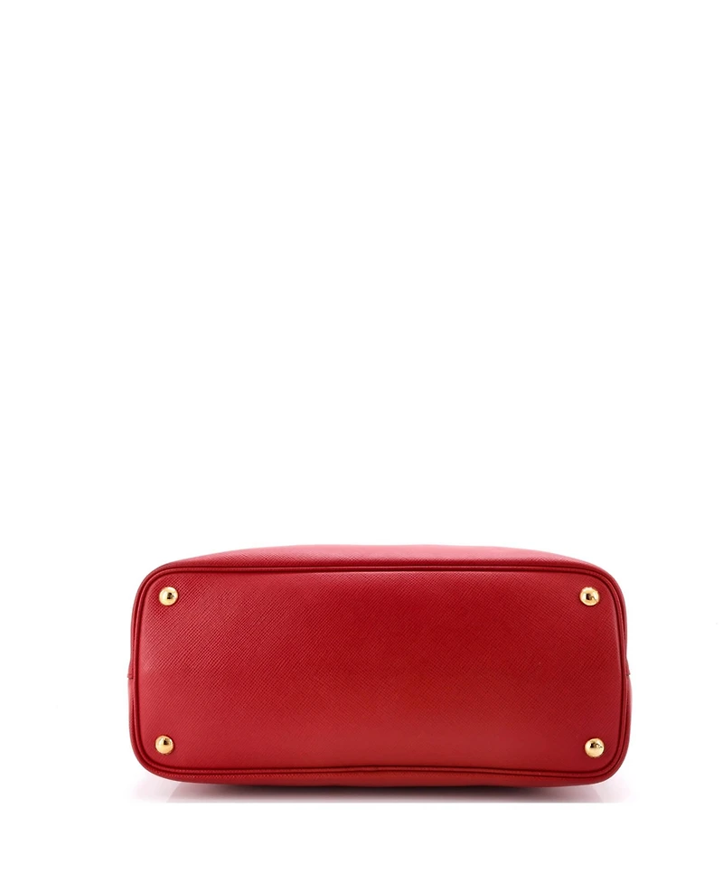 Pre-Owned Prada Medium Cuir Double Tote Saffiano Leather