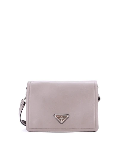 Pre-Owned Prada Small Flap Messenger Glace Calf