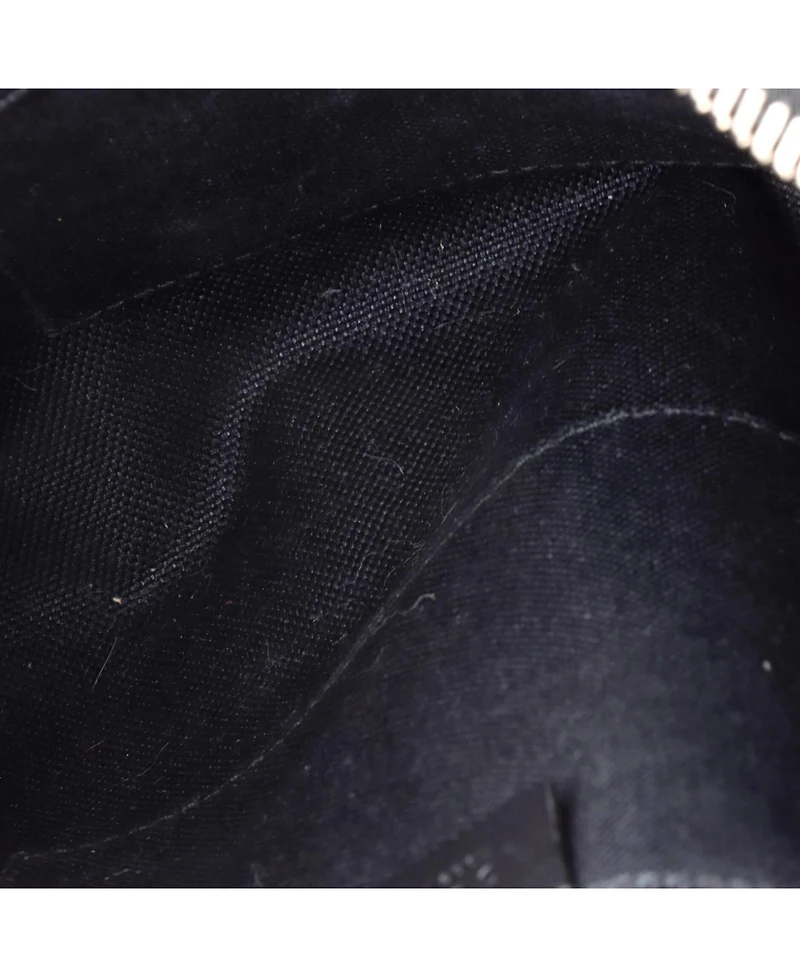 Pre-Owned Gucci Web Strap Front Zip Messenger Bag Gg Coated Canvas