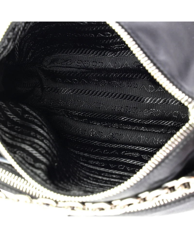 Pre-Owned Prada Small Double Pouch Convertible Crossbody Bag Tessuto