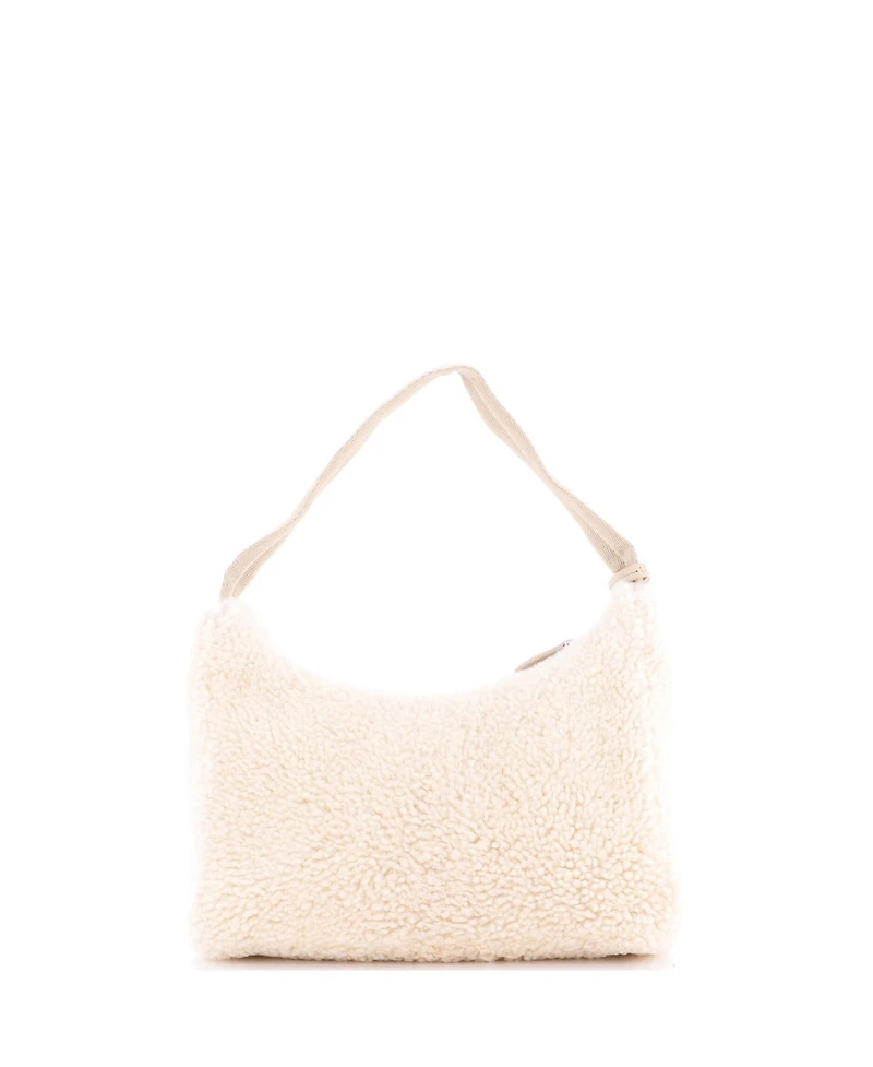 Pre-Owned Prada Mini Re-Edition 2000 Hobo Shearling