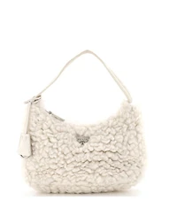 Pre-Owned Prada Mini Re-Edition 2000 Hobo Cashmere