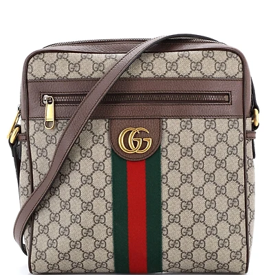 Pre-Owned Gucci Medium Ophidia Messenger Bag Gg Coated Canvas