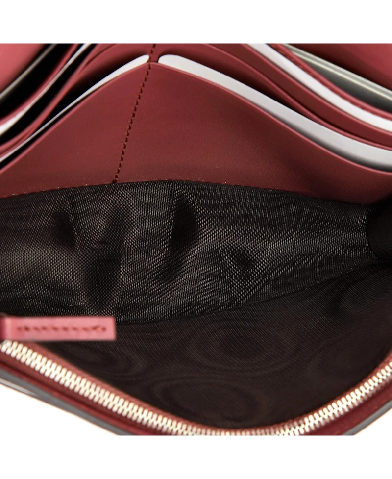 Pre-Owned Gucci Chain Wallet Blooms Print Gg Coated Canvas