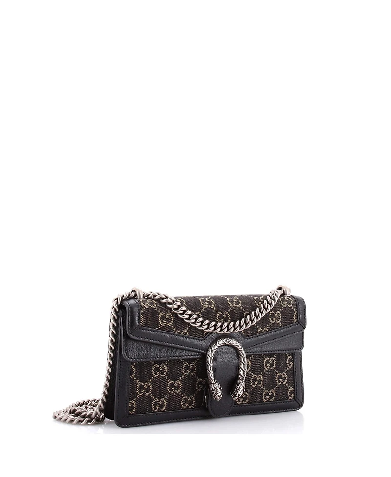 Pre-Owned Gucci Small Dionysus Bag Gg Denim