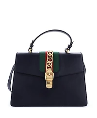 Pre-Owned Gucci Medium Sylvie Top Handle Bag Leather