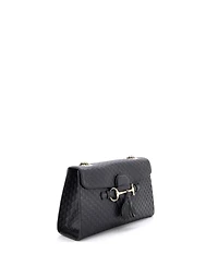 Pre-Owned Gucci Medium Emily Chain Flap Bag Microguccissima Leather