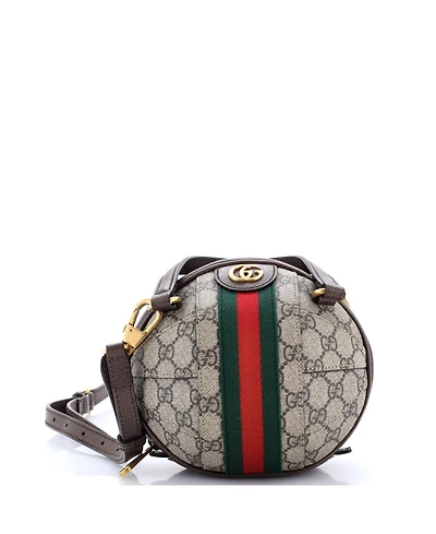 Pre-Owned Gucci Mini Ophidia Basketball Bag Gg Coated Canvas